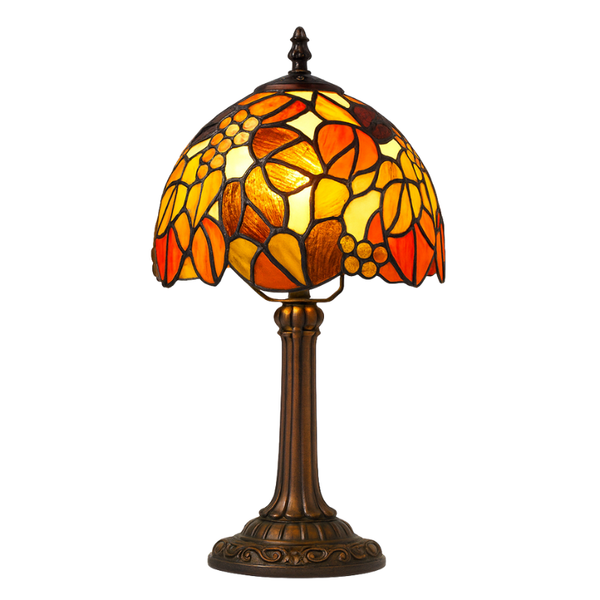 Abajur Tiffany de Mesa com Cúpula em Vidro Belle TG