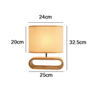 Abajur de Mesa de Madeira Ovale TG