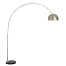 Luminária de Chão Arco Inox com Cúpula Metálica TG