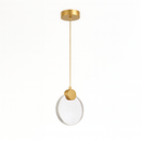 Lustre Pendente Led Moderno   - Lua de Vidro
