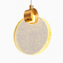 Lustre Pendente Led Moderno   - Lua de Vidro