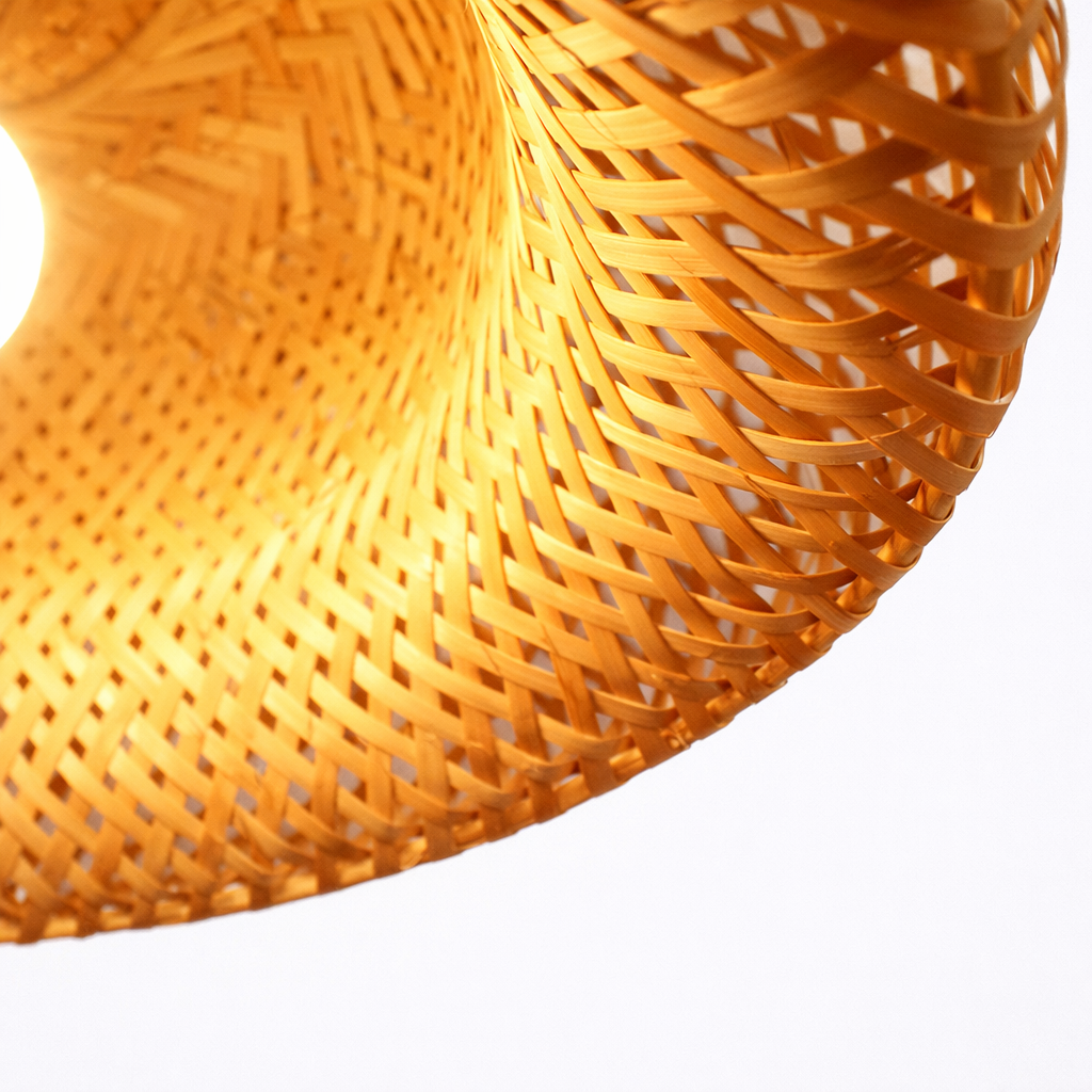 Lustre De Bambu Pendente Artesanal