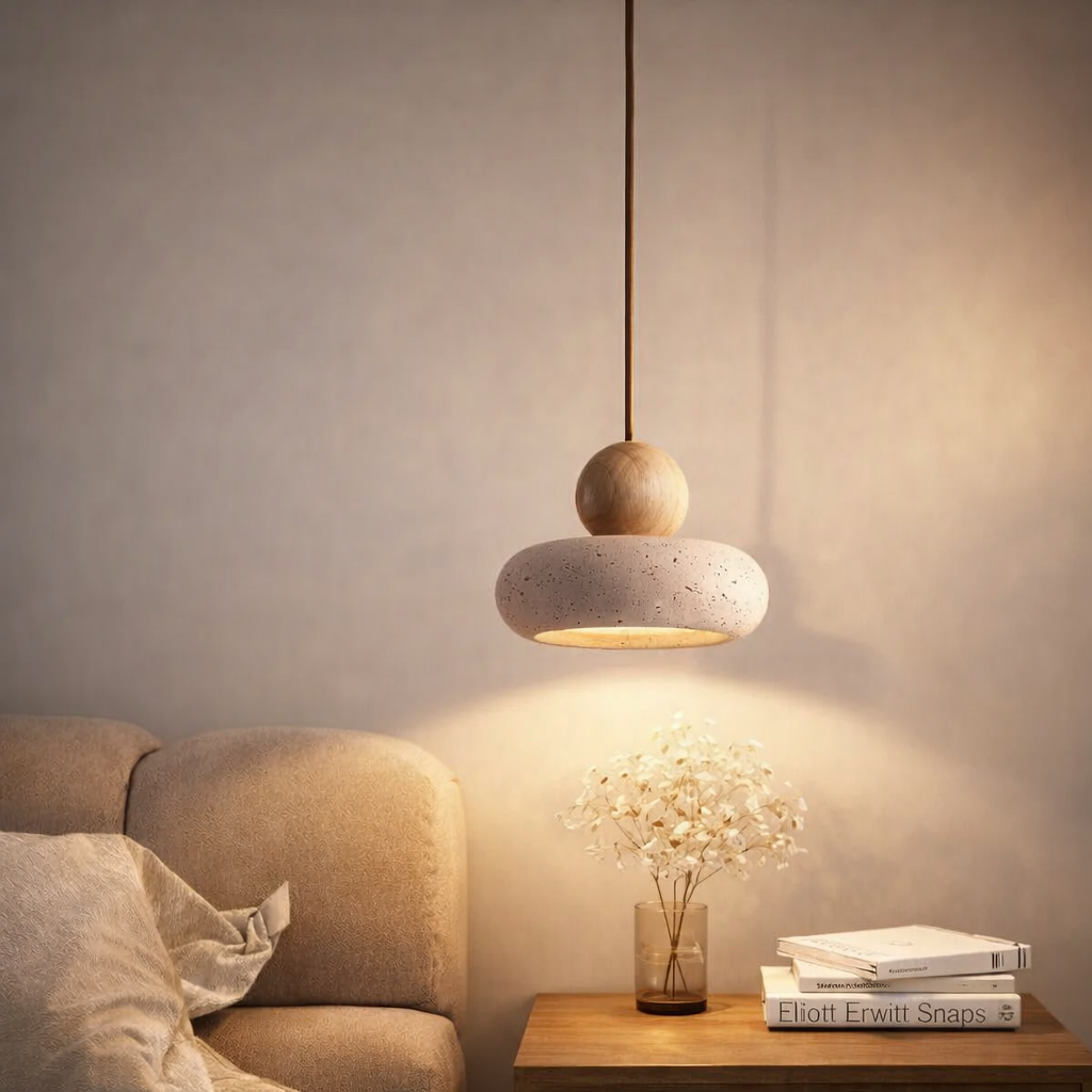 Luminária Pendente Estilo Natural Wabi-Sabi TG