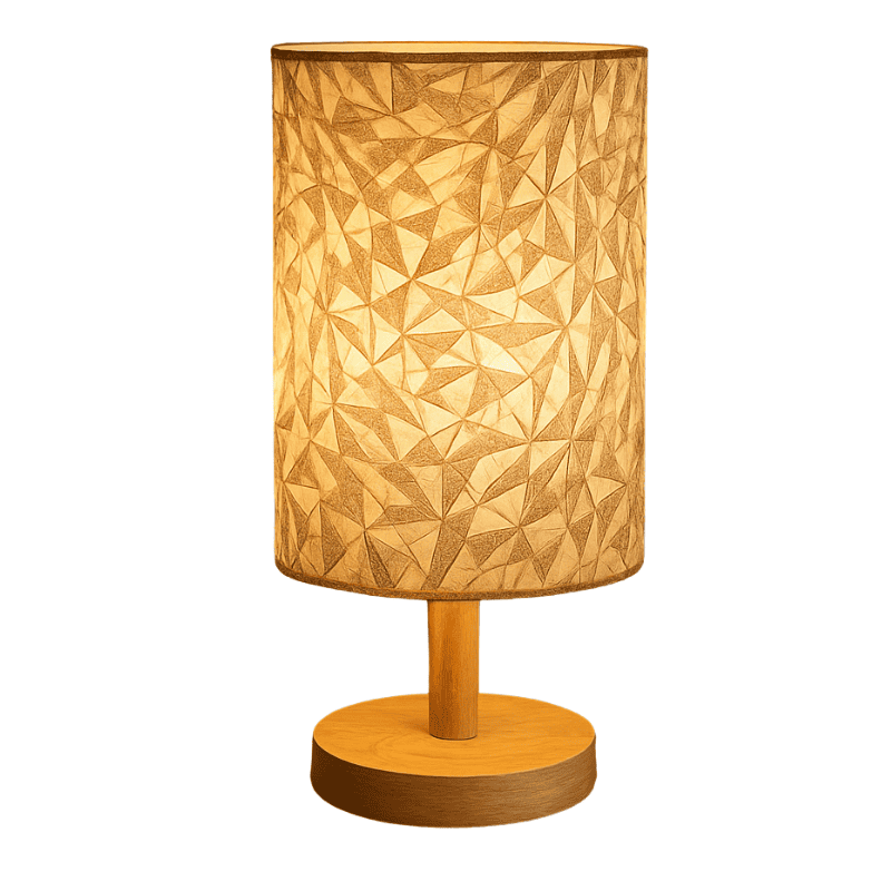 Abajur de Cabeceira Minimalista em Madeira