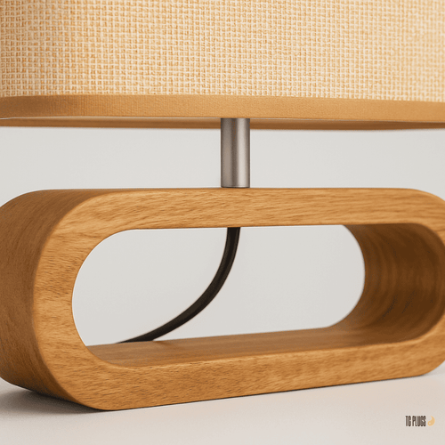 Abajur de Mesa de Madeira Ovale TG