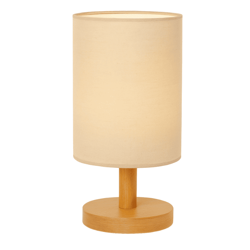 Abajur de Cabeceira Minimalista em Madeira