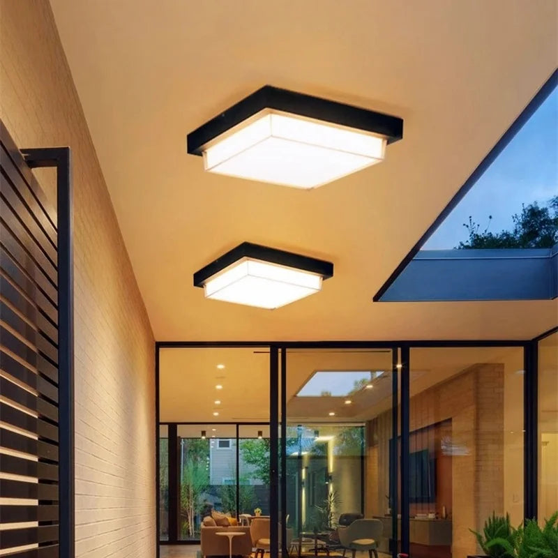 Luminária De Teto Externa Impermeável Cube TG