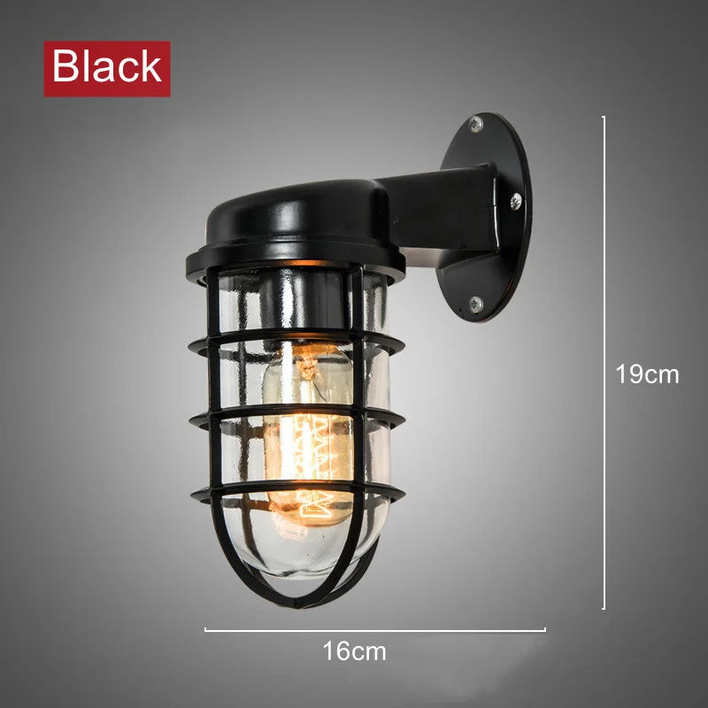 Arandela Externa Retrô Industrial em Metal TG