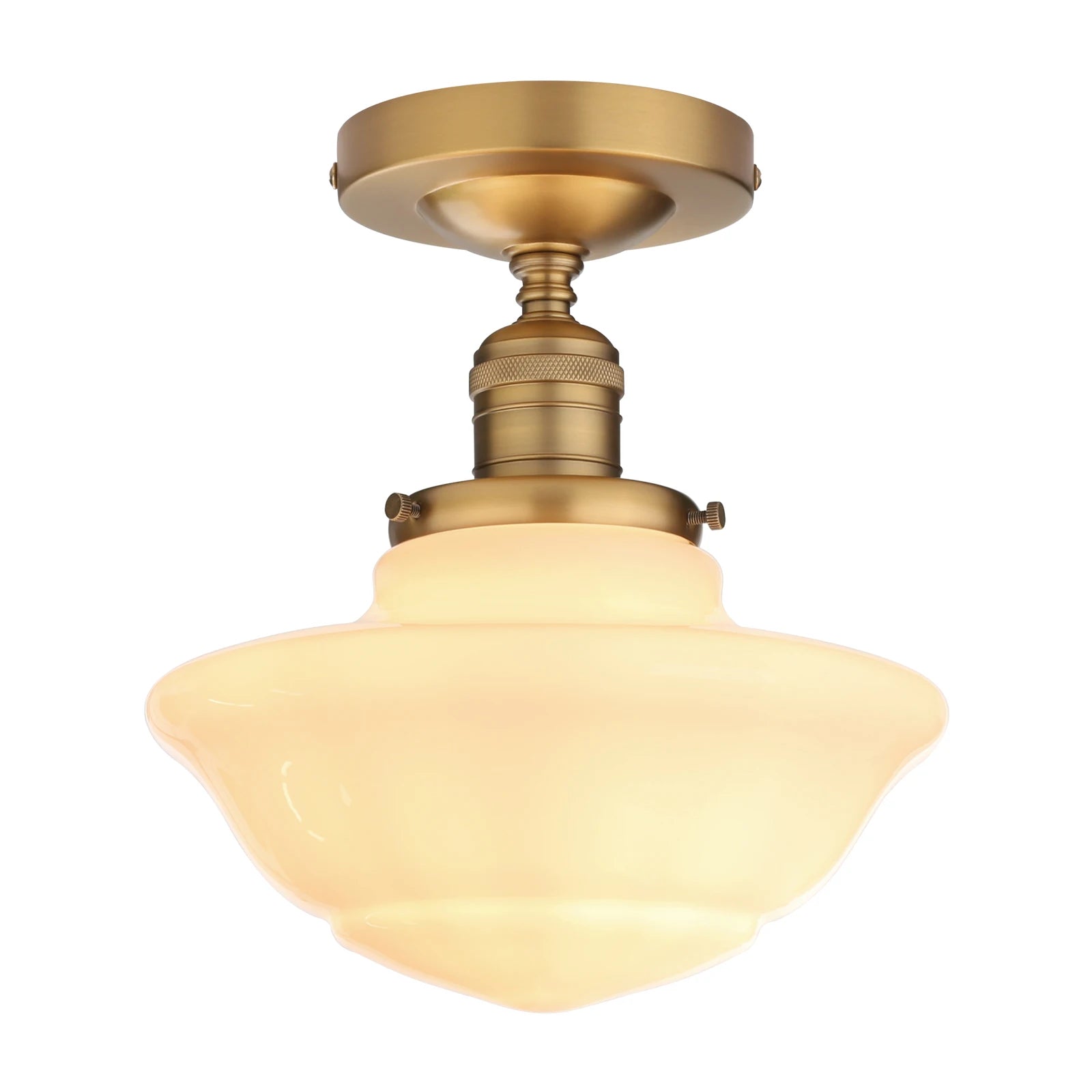 Plafon de Sobrepor em Vidro Opalino Belt TG