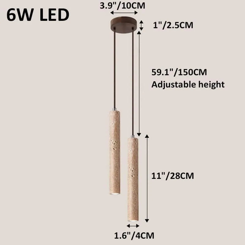 Luminária Pendente Em Mármore Wabi TG