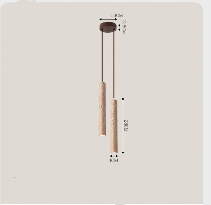 Luminária Pendente Em Mármore Wabi TG